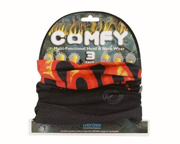 Oxford Comfy Neckwarmer Flame Set of 3