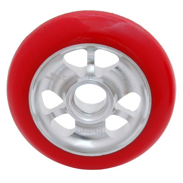 Rat Scooter Race Wheel Set - Red with Silver Core
