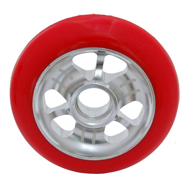 Rat Scooter Race Wheel Set - Red with Silver Core