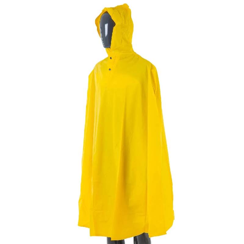 Waterproof Cycling Rain Cape - Yellow