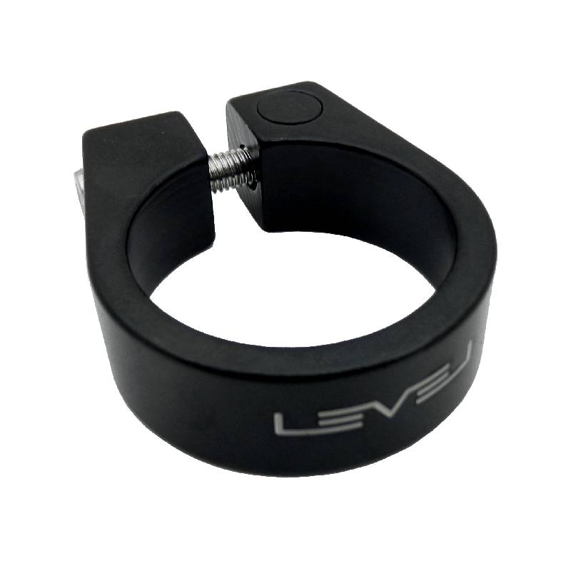 Level 34.9mm Alloy Seat Post Clamp Black