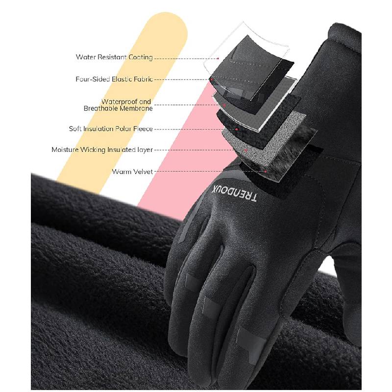 Thermal Touch Screen Cycling Glove - Large