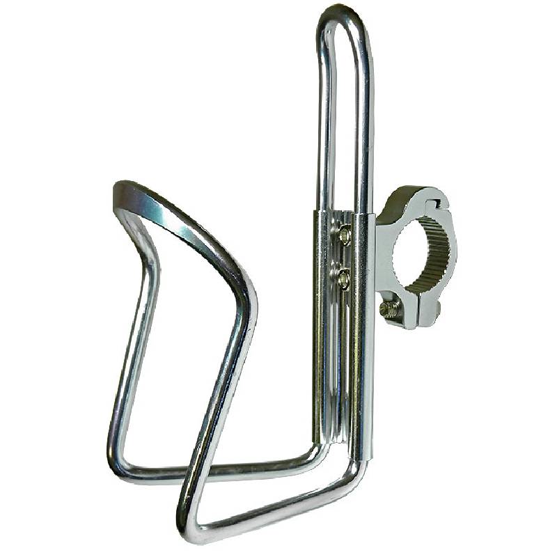 Handlebar Water Bottle Cage Silver Alloy