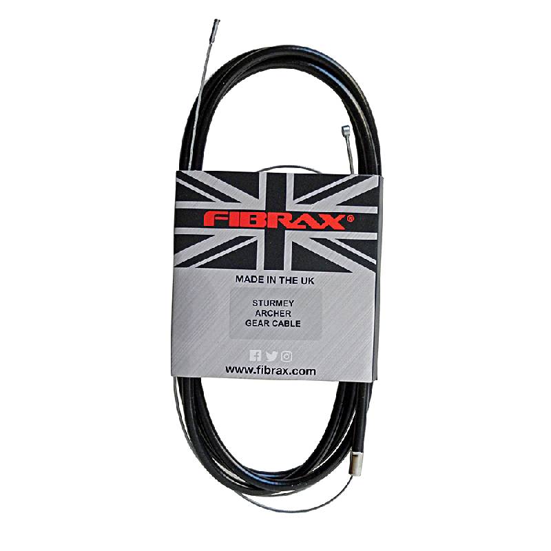 Fibrax - Sturmey Archer 3 speed Gear Cable - Black