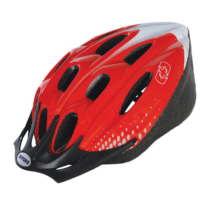 Adult Cycle Helmet RedWhite (53-57cm Medium)