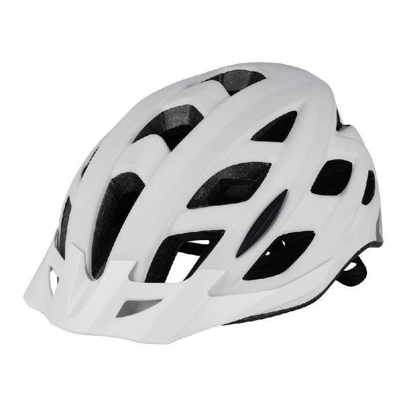 Metro-V Bike Helmet White with LED Light (Medium)